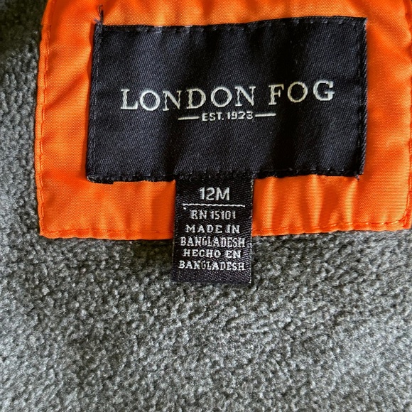 London Fog Toddler Windbreaker Jacket w/hood sz 12 months - Picture 4 of 6